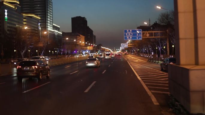 北京夜景长安街