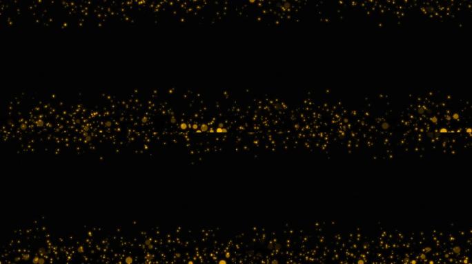 金色光斑光效粒子飘动（带透明通道）