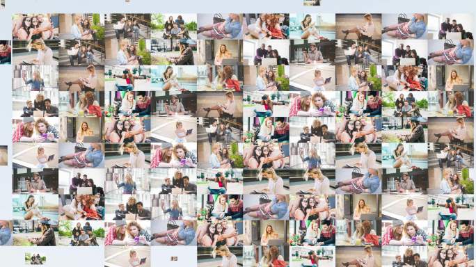 【4K无插件】照片图片logo汇聚片头尾