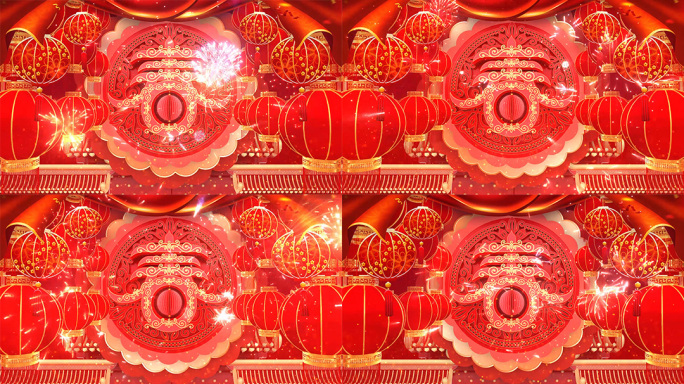 喜庆背景新春贺岁LED视频