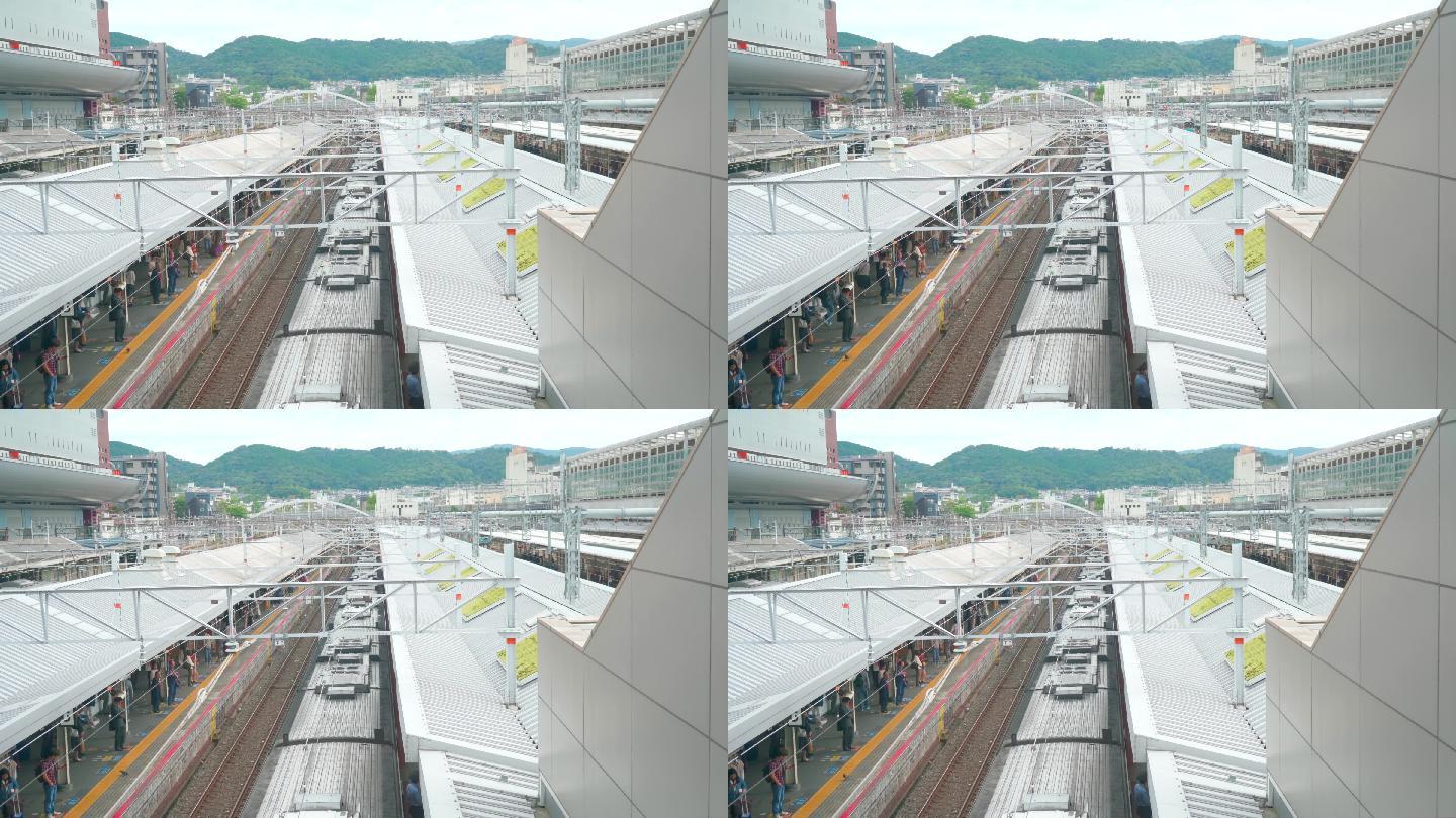 【4K】日本街头电影铁路城市火车地铁风景
