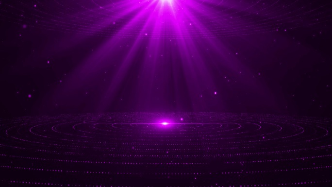 紫色浪漫爱情舞台背景AE源文件