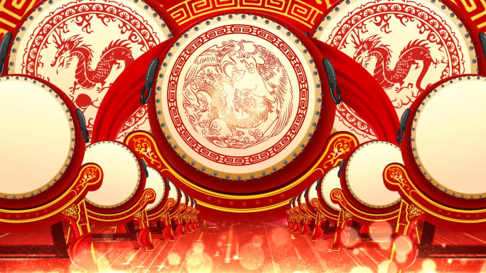 震撼锣鼓阵列水鼓舞开场视频