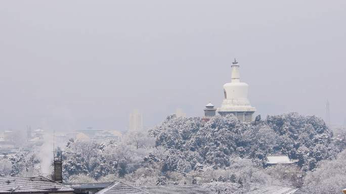 雪后北京北海公园