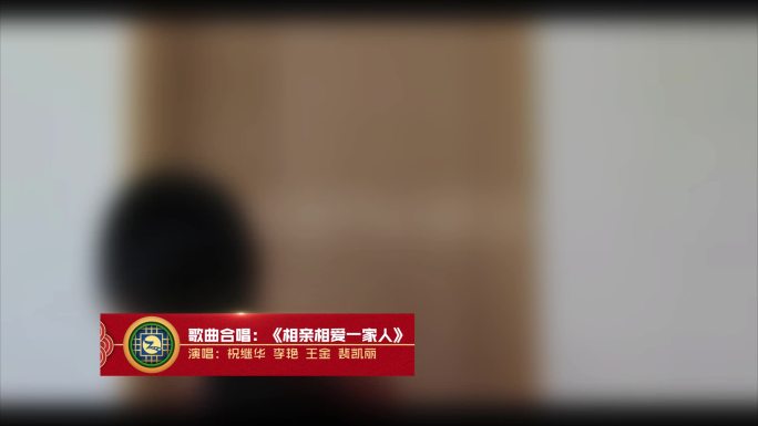 中国风红色喜庆文艺人名节目字幕条