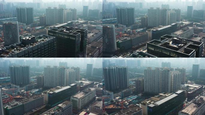 4k航拍，深圳的普通高楼