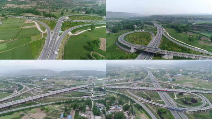 渭南市华州区高速公路航拍