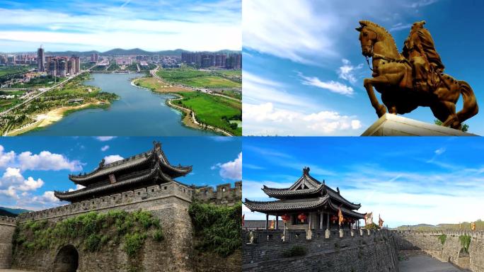 超清淮南城市文化合成宣传素材