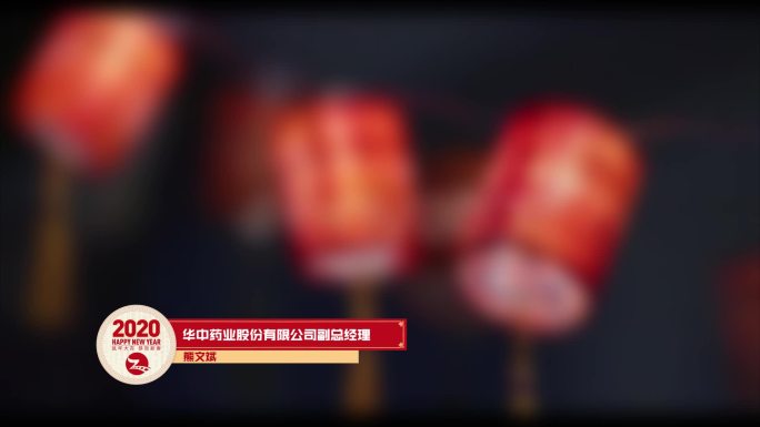 中国风文艺节目新年春节通用字幕条