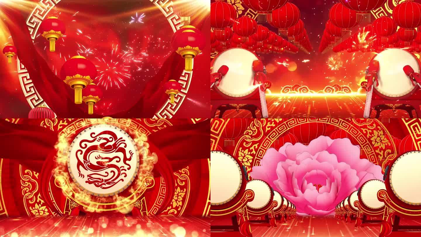 《幸福中国一起走》歌曲新年舞台背景