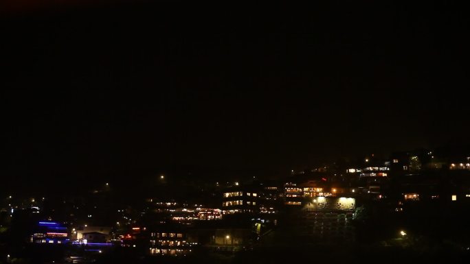 九份山城的夜景