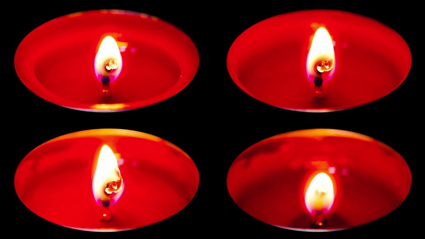 蜡烛燃烧，8k延时视频
