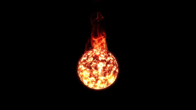 燃烧的火球