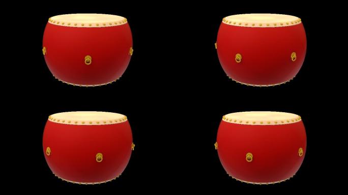 4K一个中国风横鼓循环