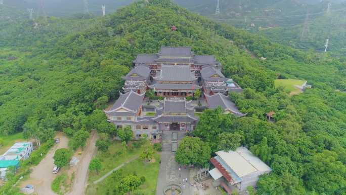 东山寺高清航拍