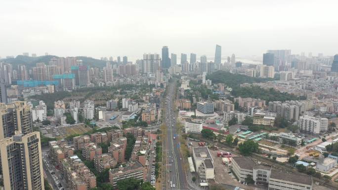 4K-原素材-珠海城市大景航拍