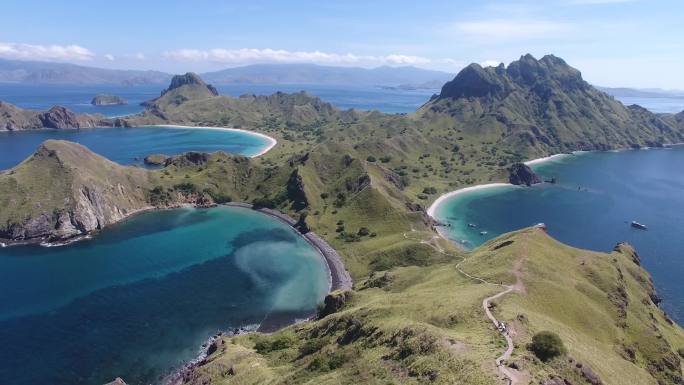 网红岛粉红沙滩魔幻风景