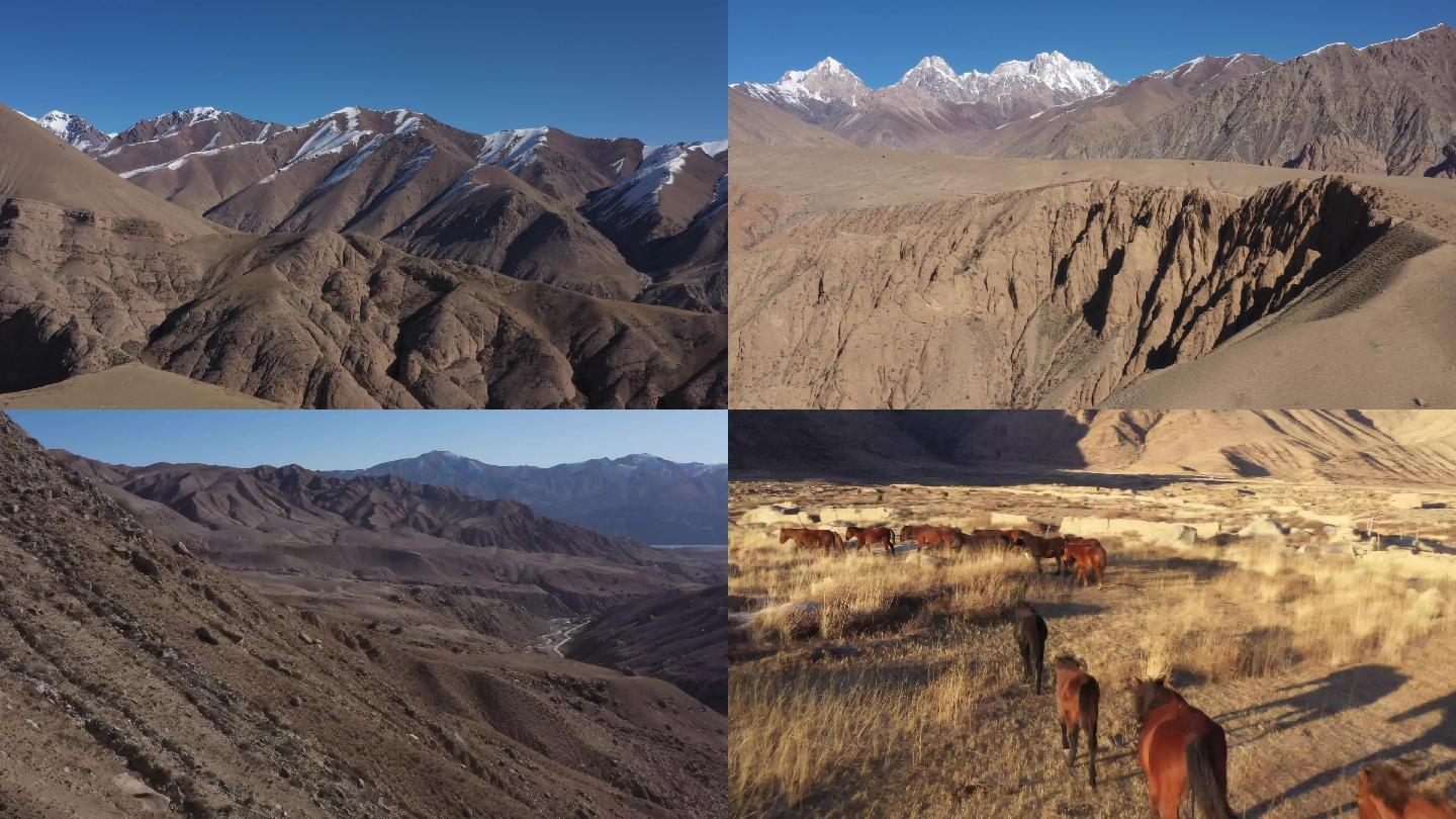 新疆山和马航拍