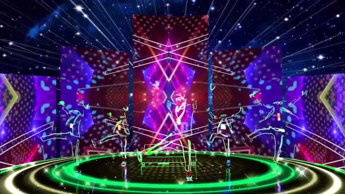 PSY鸟叔《DADDY》动感舞台背景灯光