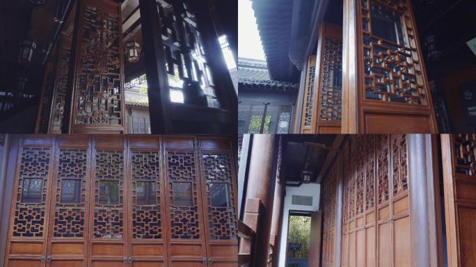 4K古典建筑-中式庭院家具门窗-中式古典