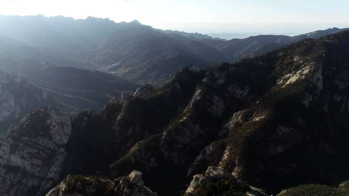 4k昆嵛山山川航拍雄伟的高山