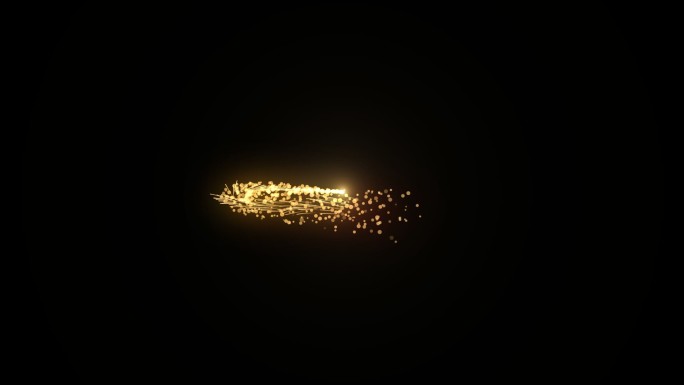 金色粒子字幕背景视频素材