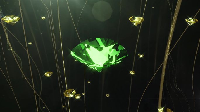 绿钻石绿宝石视频素材