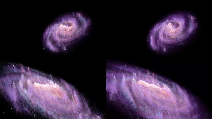 银河系宇宙星云粒子模似素材