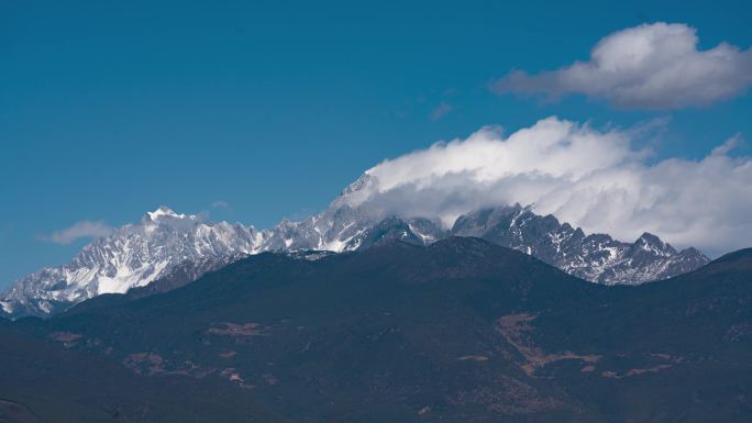 丽江玉龙雪山延时4k