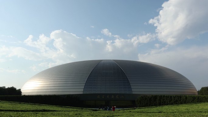 国家大剧院北京延时空镜