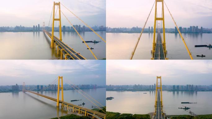 【原创】武汉杨泗港大桥夕阳4K航拍宣传片