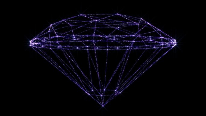 梦幻粒子线框钻石循环带通道