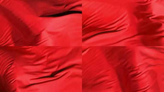 布料红绸布飘动