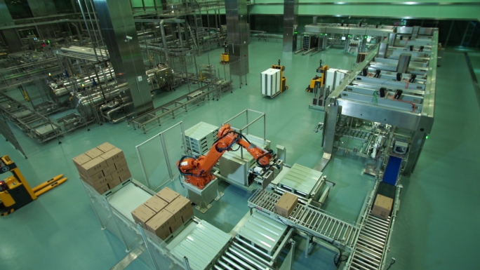 工业4.0机械臂搬运机器人智能叉车