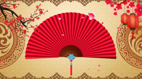 中国风戏曲相声三句半舞台背景视频视频素材