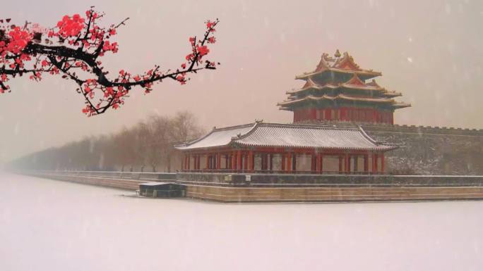 雪景《咏叹调》故宫背景 无音乐