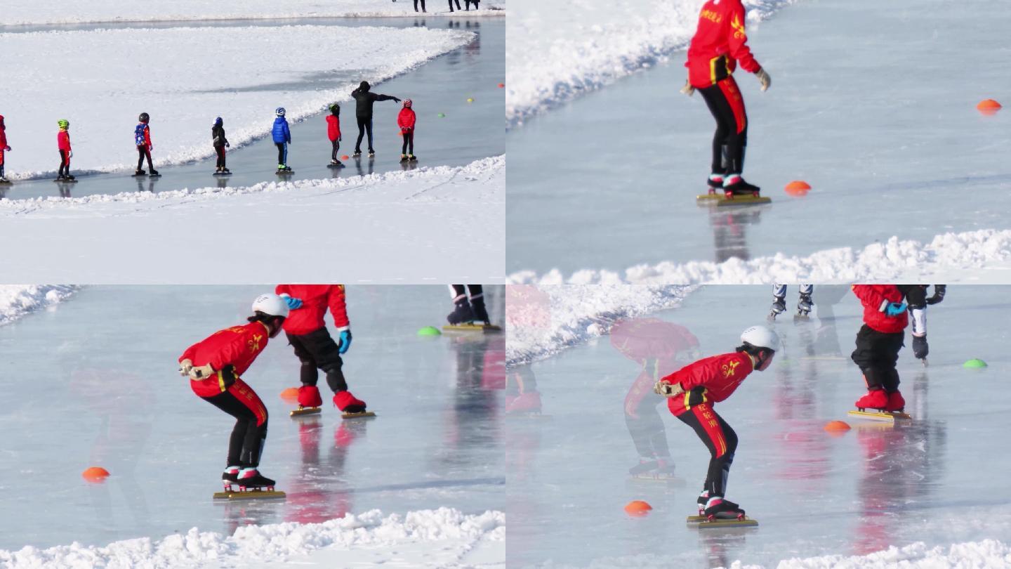 儿童学滑冰
