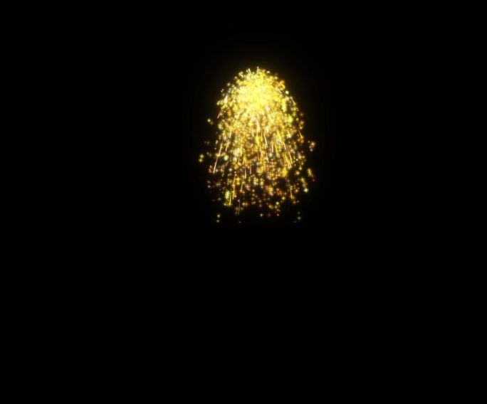 金色的粒子下落-粉末（带通道）