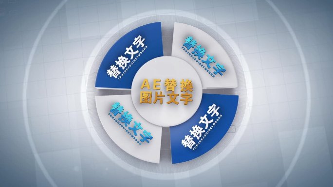 分类三维饼状图模块化展示