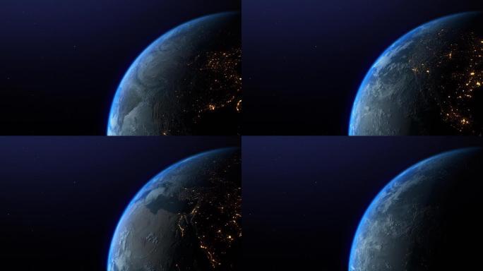 地球旋转史诗大片无缝循环视频