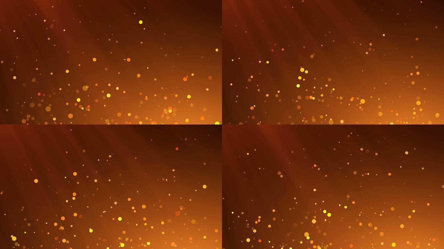 金色粒子光斑背景循环