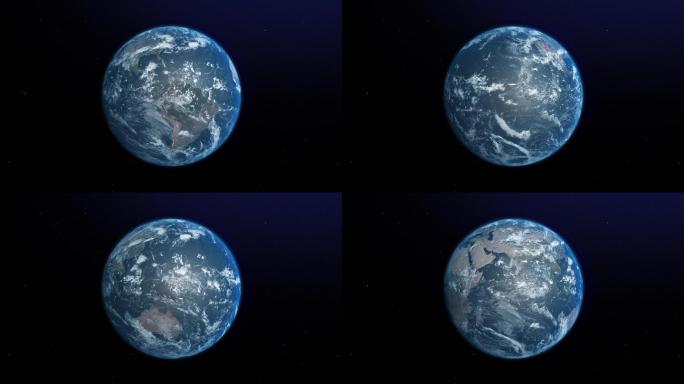 地球旋转背景视频循环