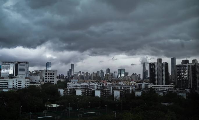 深圳风雨来袭延时