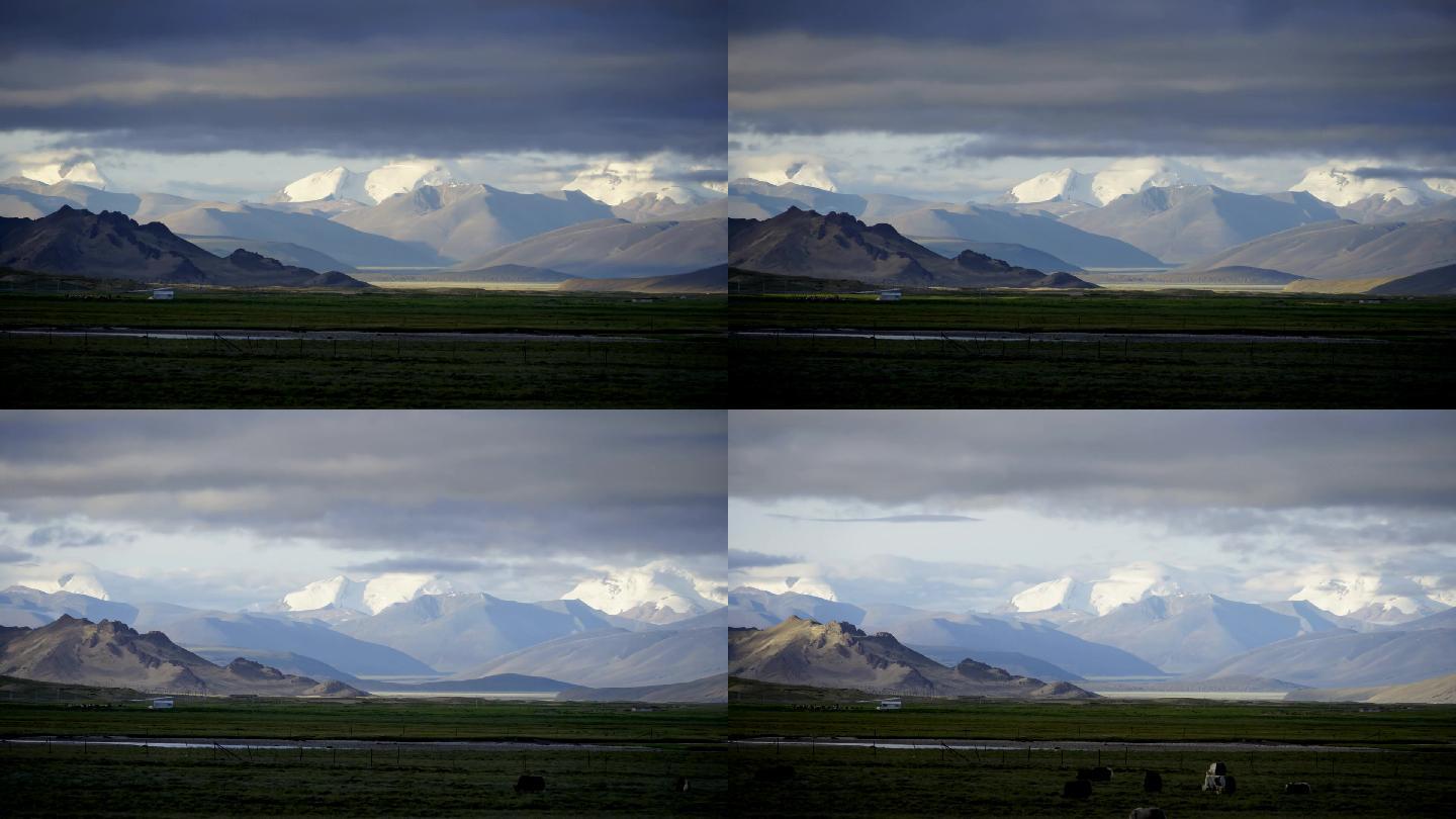 西藏高原雪山（4K高清延时摄影）