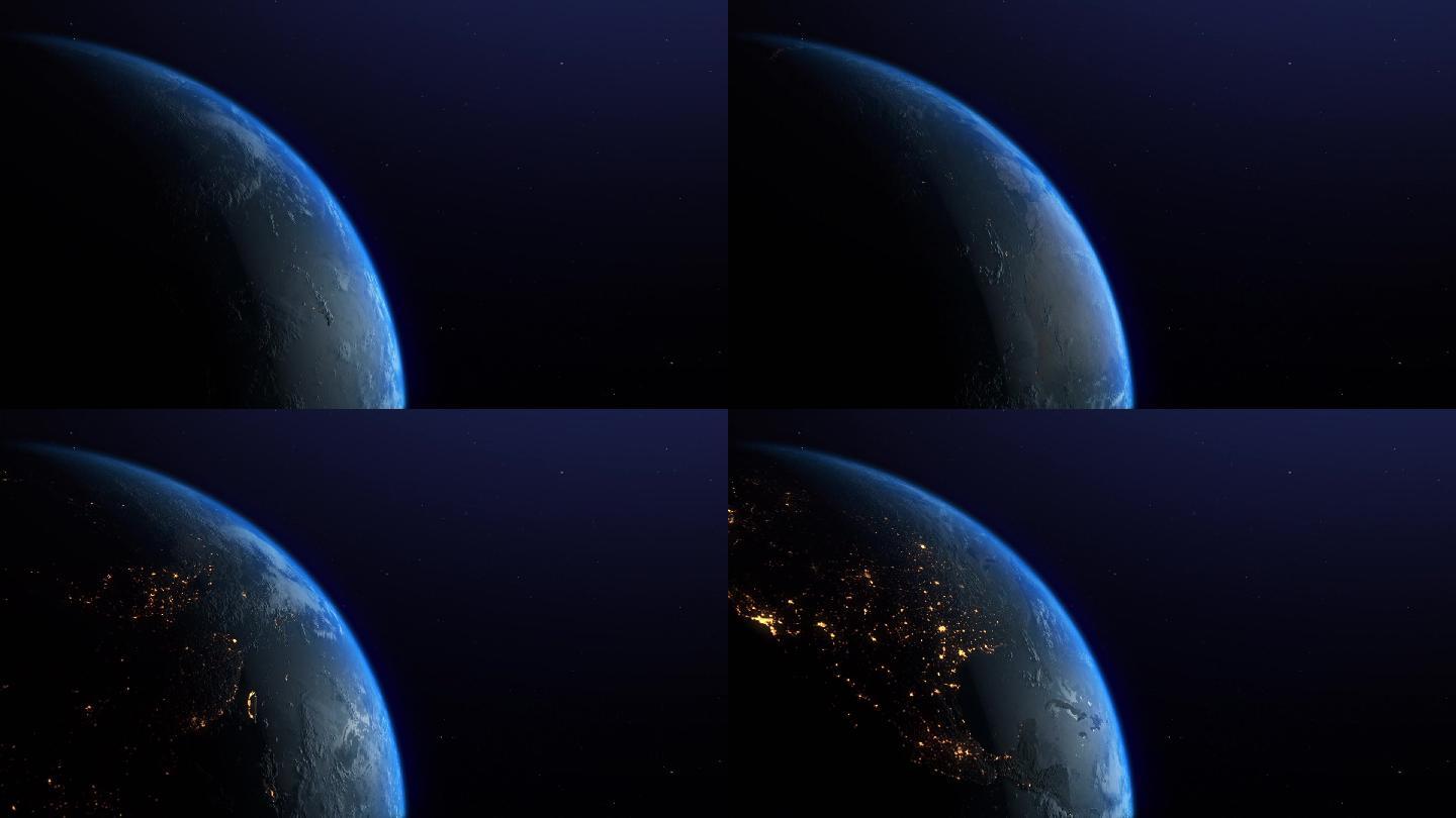 地球旋转宇宙大片片头视频背景