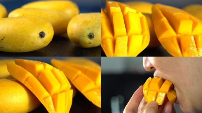 4K芒果-吃芒果-水果