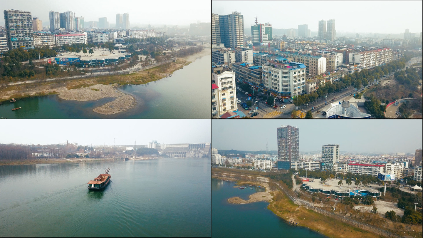 【4K】丹江口市汉水水之源广场航拍