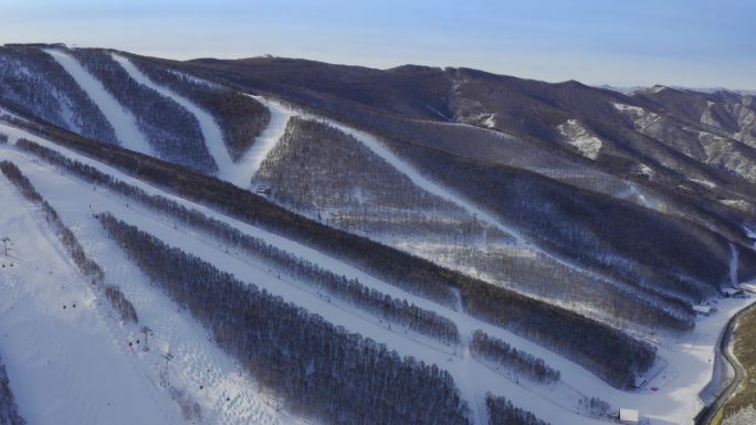 航拍冬奥会比赛场地