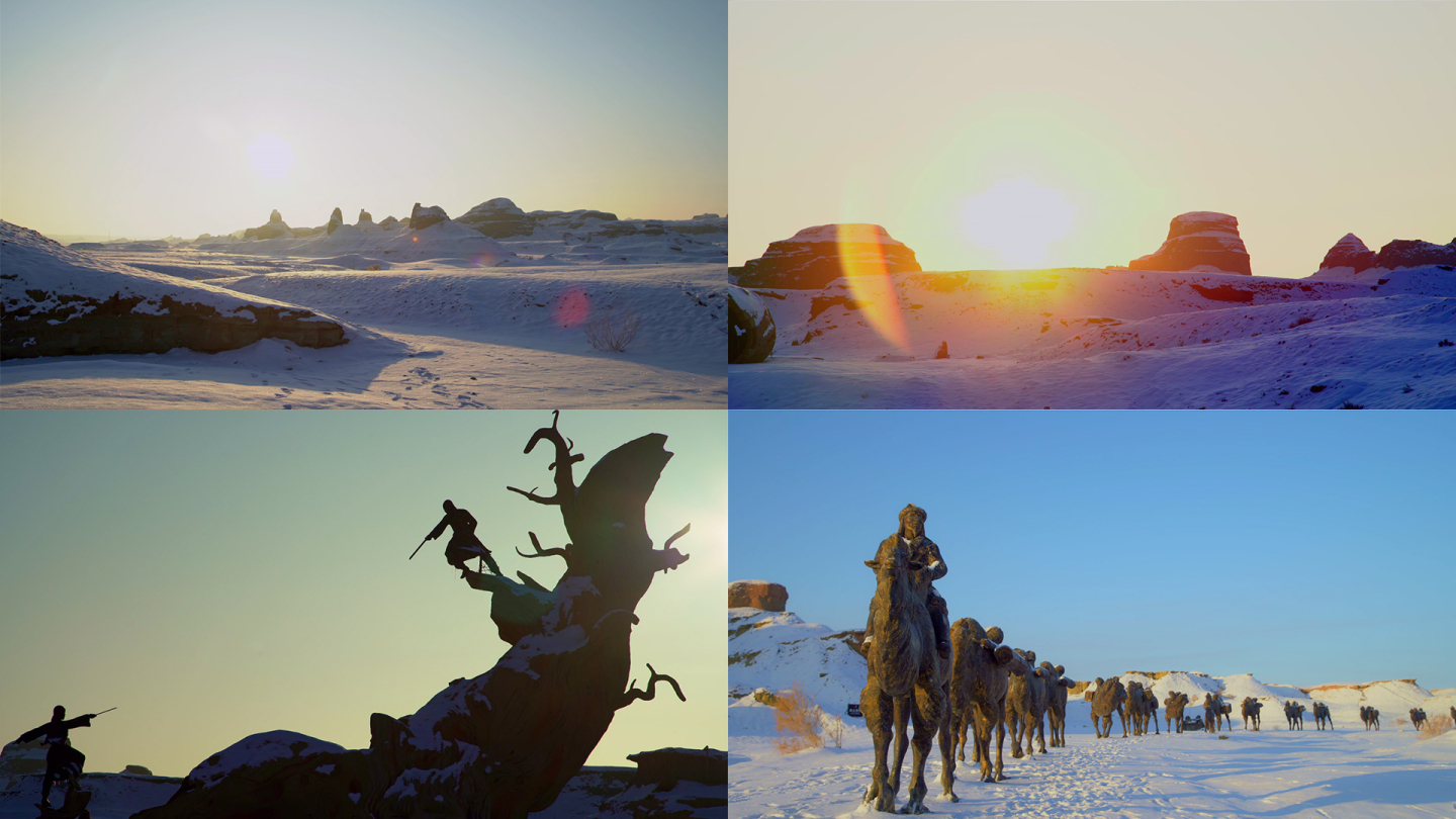 新疆旅游地-乌尔禾魔鬼城（冬季）