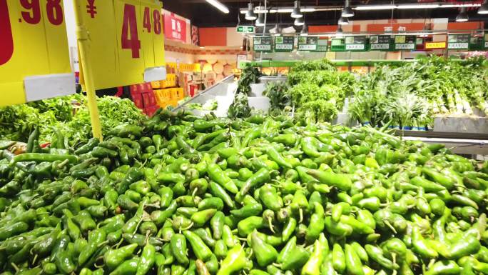 疫情蔬菜价格稳定市场口罩超市